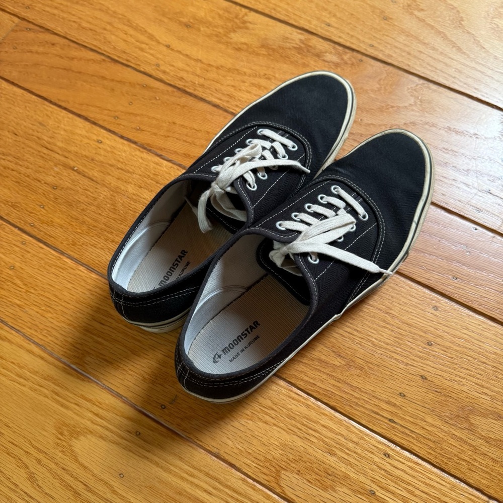 Moonstar Black Canvas Shoes